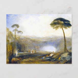JMW Turner - Die goldene Hügellandkarte Postkarte