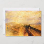 JMW Turner Rain Steam and Speed Einladungen (Vorderseite)