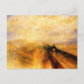 JMW Turner Rain Steam und Speed Postcard Postkarte (Vorderseite)