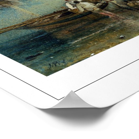 JMW Turner Zedign Art Poster #18-2 (Ecke)
