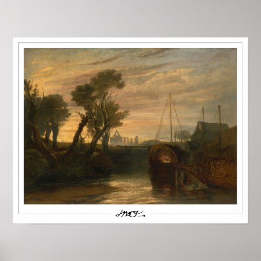 JMW Turner Zedign Art Poster #20-2 (Vorne)