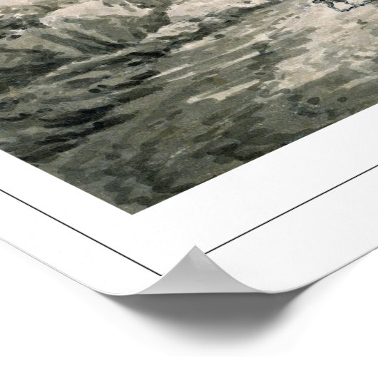 JMW Turner Zedign Art Poster #242-2 (Ecke)