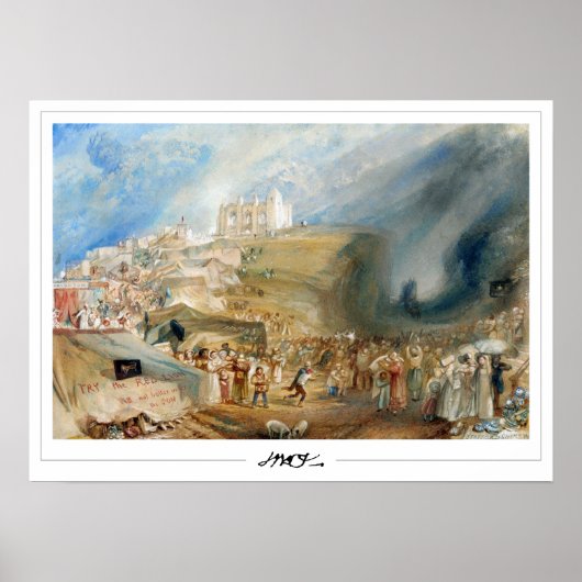 JMW Turner Zedign Art Poster #27-3 (Vorne)
