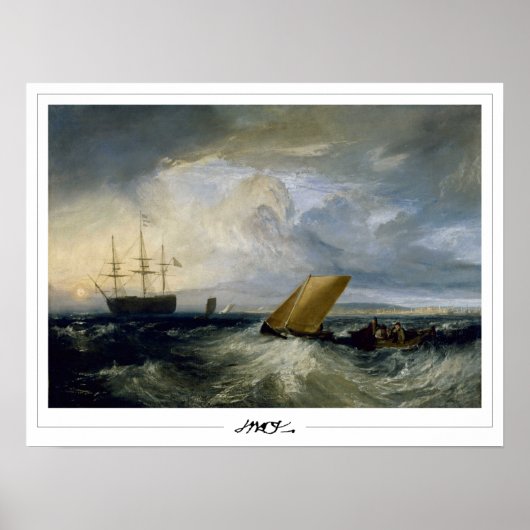 JMW Turner Zedign Art Poster #30-3 (Vorne)
