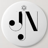 JN Zeitschrift-Logo-kolossaler Knopf Button (Vorderseite)