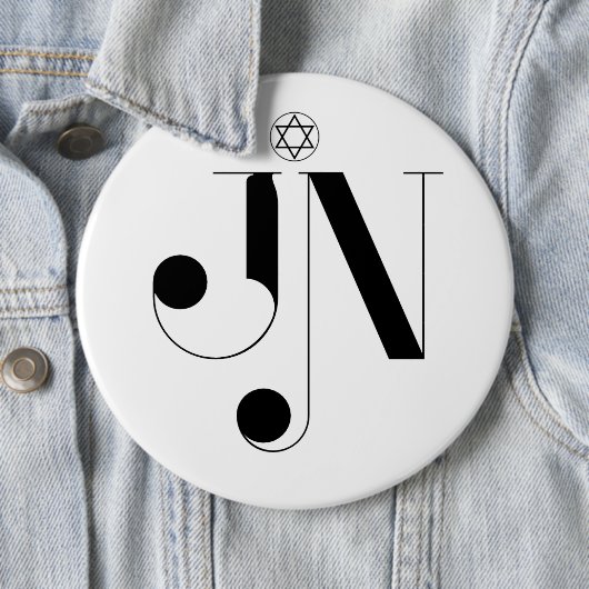 JN Zeitschrift-Logo-kolossaler Knopf Button (Beispiel)