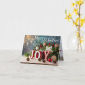 Jo6 Image Christmas Grußkarte Karte (Gelbe Blume)