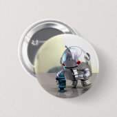 Jo Bot VS Little Blue Bot Button (Vorne & Hinten)