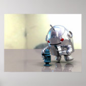 Jo Bot VS Little Blue Bot Print Poster (Vorne)