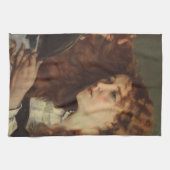 Jo, das schöne irische Mädchen (von Gustave Courbe Geschirrtuch (Horizontal)
