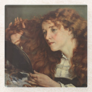 Jo, das schöne irische Mädchen (von Gustave Courbe Glasuntersetzer