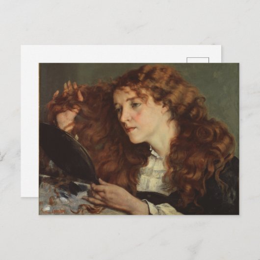 Jo, das schöne irische Mädchen (von Gustave Courbe Postkarte (Vorne/Hinten)