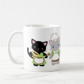 Jo-Jo und Suki Neko Backen-Kätzchen Kaffeetasse (Links)