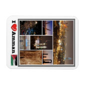 JO Jordan - Amman - I Liebe Mosaic - Magnet (Horizontal)