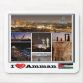JO Jordan - Amman - I Liebe Mosaik - Mousepad (Vorne)