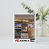 JO Jordan - Amman - Postkarte (Stehend Vorderseite)