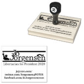 Jo Jorgensen, Präsident Gummistempel (Stempel)