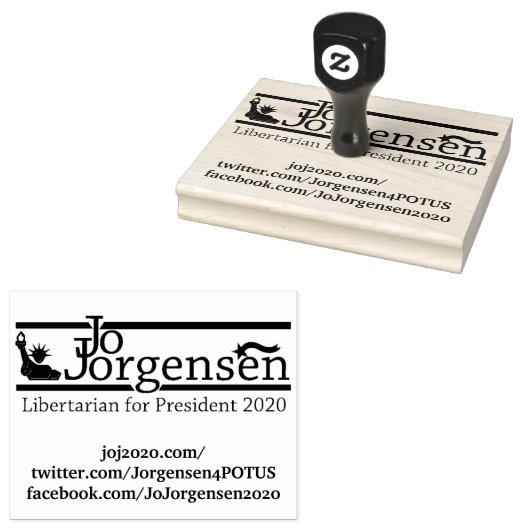 Jo Jorgensen, Präsident Gummistempel (Stempel)
