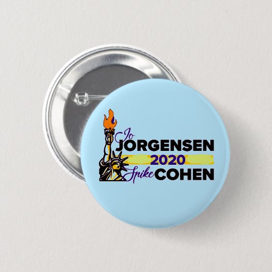 Jo Jorgensen / Spike Cohen 2020 Button (Vorne & Hinten)