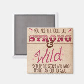 Jo, Kleine Frauen Magnet (Vorderseite/Rückseite)