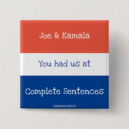 Jo und Kamala Button (Vorderseite)