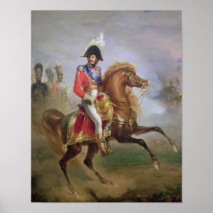 Joachim Murat zu Pferd, 1814-15 Poster