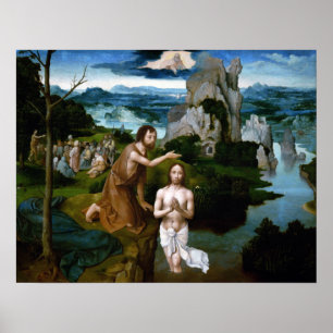 Joachim Patinir Die Taufe Christi Poster