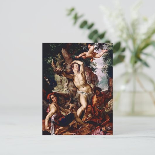 Joachim Wtewael - Martyrium des hl. Sebastian Postkarte (Stehend Vorderseite)