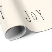 Joam Cream Beige Black Modern Fun Weihnachtsfeiert Geschenkpapier (Rolleneckpunkt)