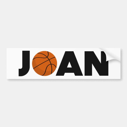 Joan Basketball Autoaufkleber (Vorne)