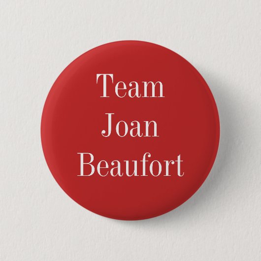 Joan Beaufort, Königin von Schottland Button (Vorderseite)