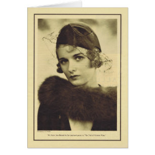 Joan Bennett 1932 Vintages Porträt