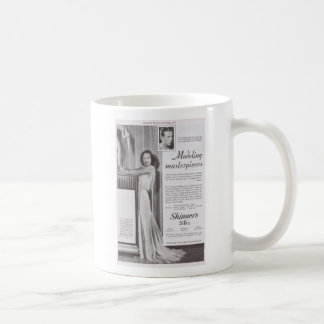 Joan Crawford in Adrien für Silk Anzeige Kaffeetasse