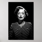 Joan Crawford in noir, black and white poster (Vorne)