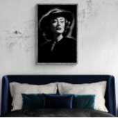 Joan Crawford noir, Schwarz-Weiß-Plakat Poster