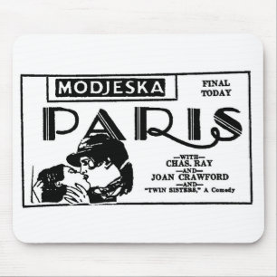 Joan Crawford PARIS 1926 Mousepad