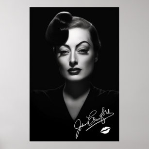 Joan Crawford, schwarz-weiß, noir poster