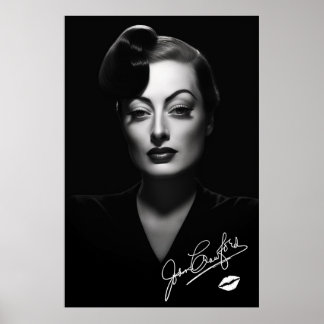Joan Crawford, schwarz-weiß, noir poster