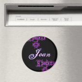 Joan Designer Name Magnet (In Situ (Geschirrspüler))