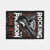 Joan Jetts Black Fleece Blanket: Stilvoller Komfor (Vorderseite (Horizontal))