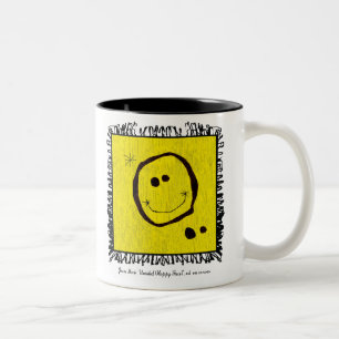 Joan miro glückliche Gesichts-Tasse Zweifarbige Tasse