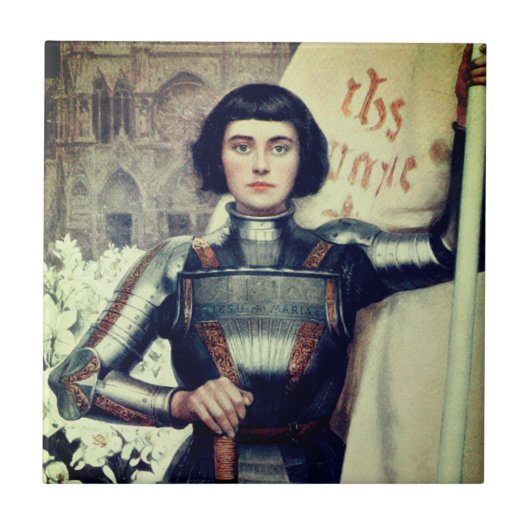 Joan of Arc (Albert Lynch Illustration) Fliese (Vorderseite)