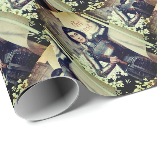 Joan of Arc (Albert Lynch Illustration) Geschenkpapier (Rolleneckpunkt)