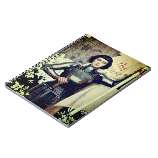 Joan of Arc (Albert Lynch Illustration) Notizblock (Linke Seite)