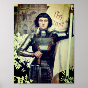 Joan of Arc (Albert Lynch Illustration) Poster