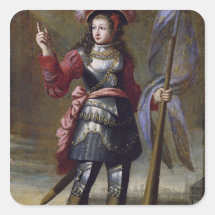 Joan of Arc Before Orleans Quadratischer Aufkleber