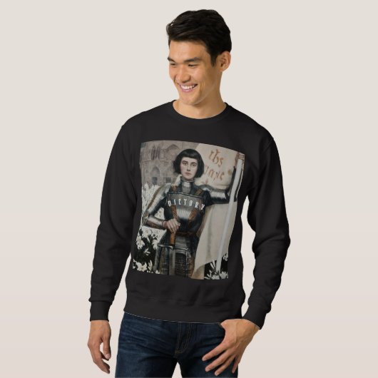 "Joan of Arc" Black Sweatshirt (Vorne ganz)