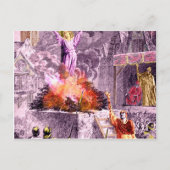 Joan of Arc Burns Postkarte (Vorderseite)