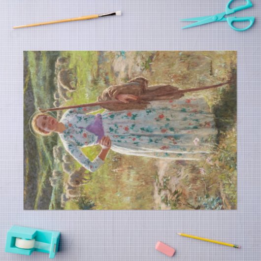 Joan of Arc by Gari Melchers Seidenpapier (Basteln)