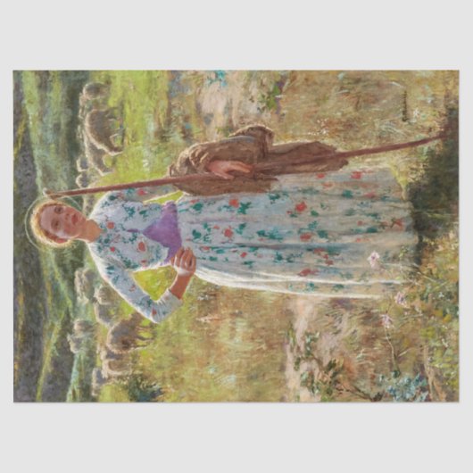 Joan of Arc by Gari Melchers Seidenpapier (Vorderseite)